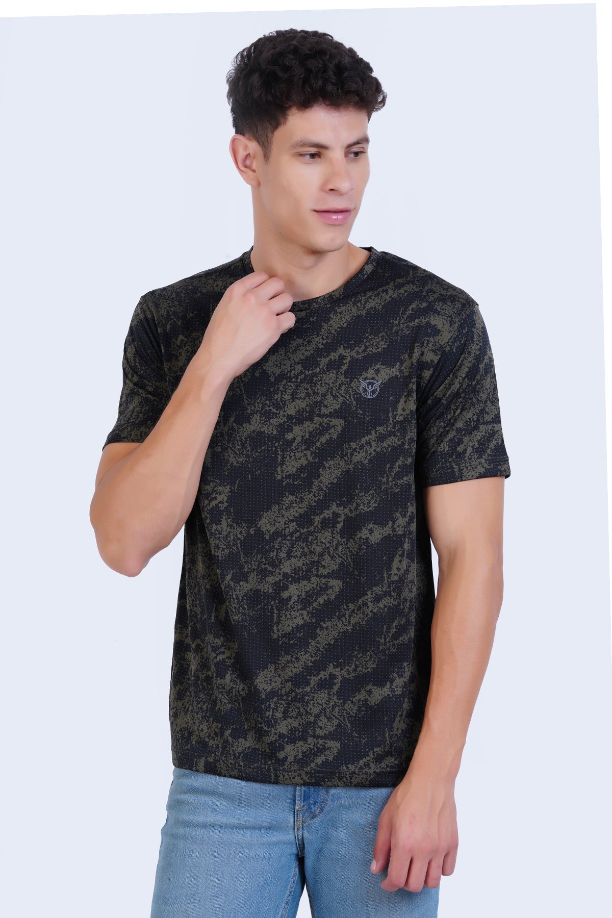 Performance Printed Crew Neck Tee