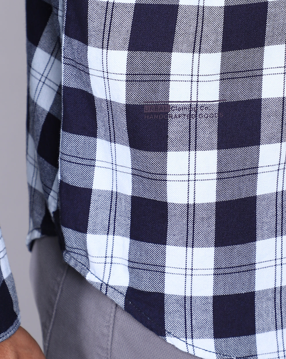 Smart Casual Full Sleeves Plaid Shirt-Indigo