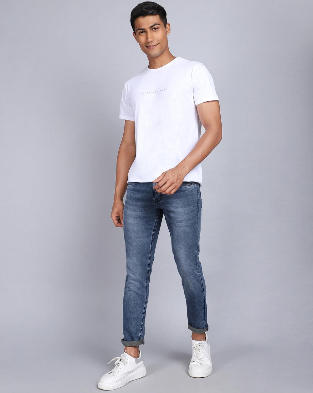 Ankle Fit Jeans-Superior Blue