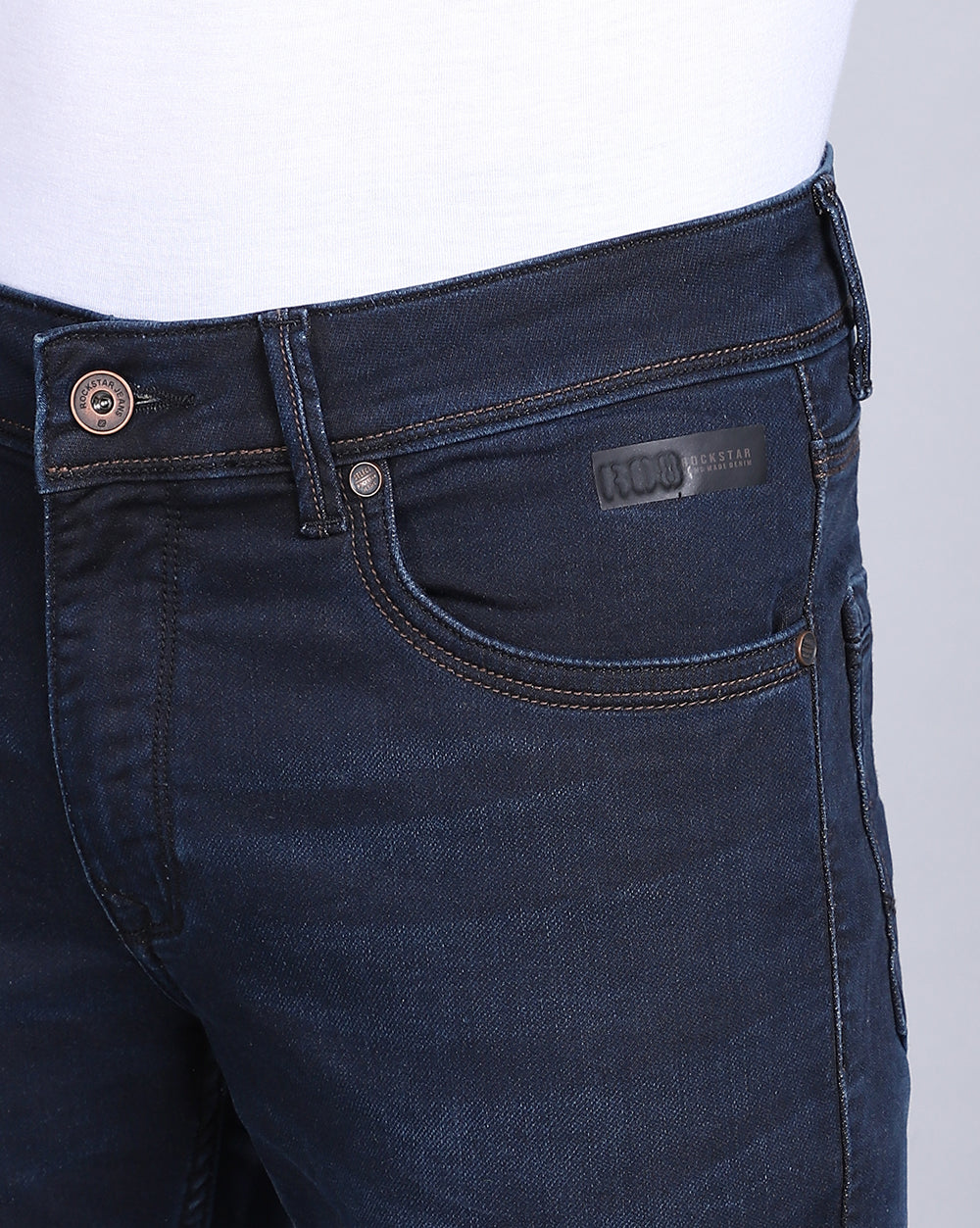 Slim Fit Jeans-Basic Dark Blue