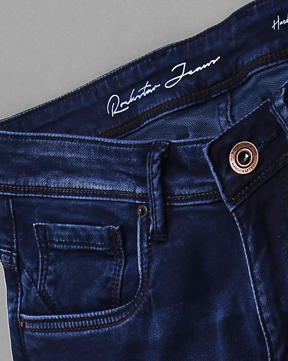 Ankle Fit Jeans-Navy