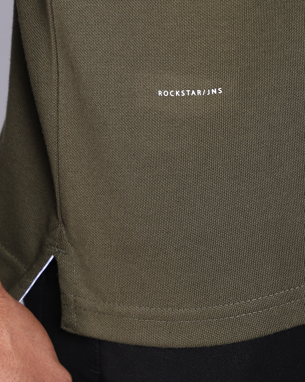 Regular Fit 2 Button Polo T-Shirt-Olive