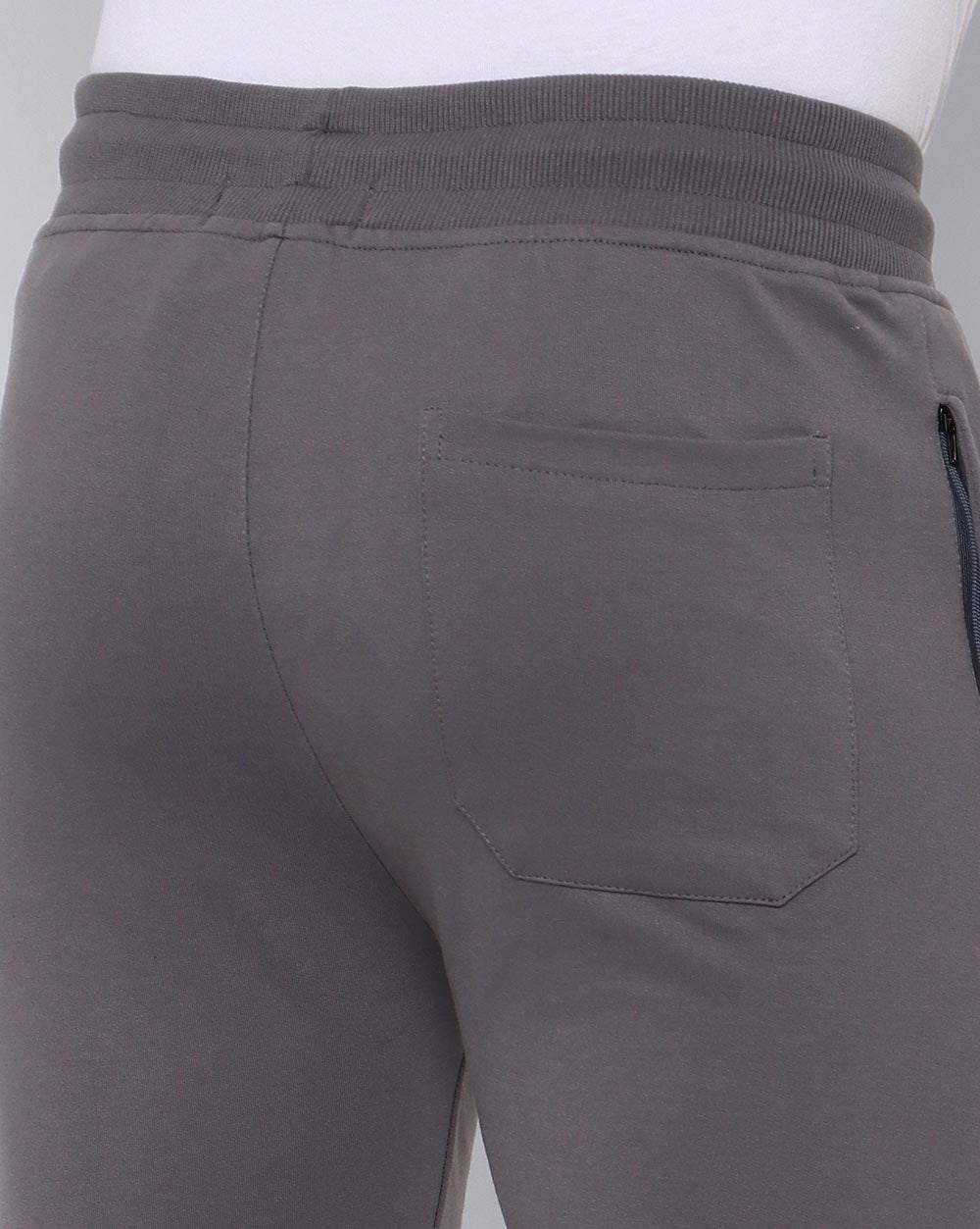 Grey Solid Active Pant