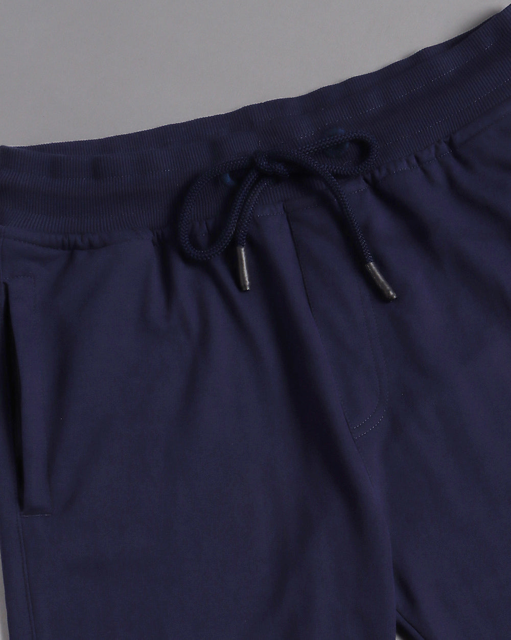 Navy Solid Active Pant