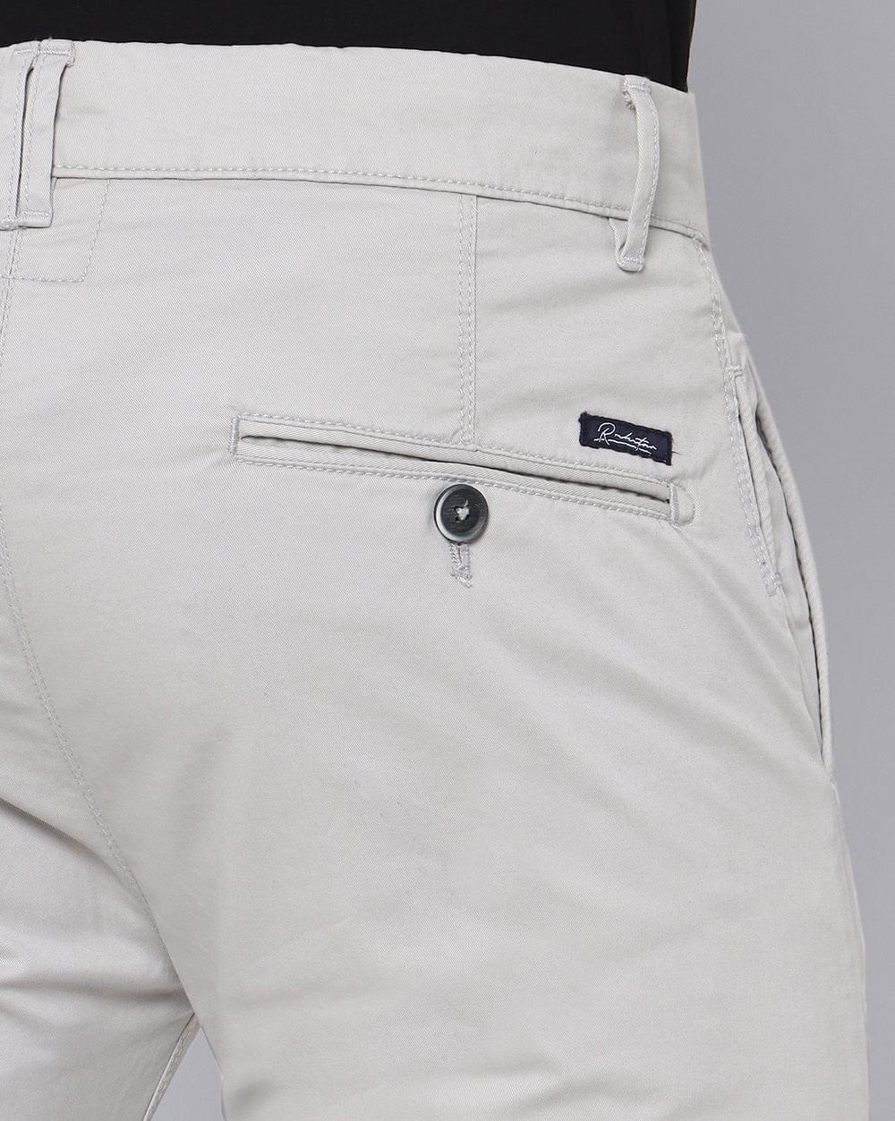 Ankle Fit Trouser- Light Grey