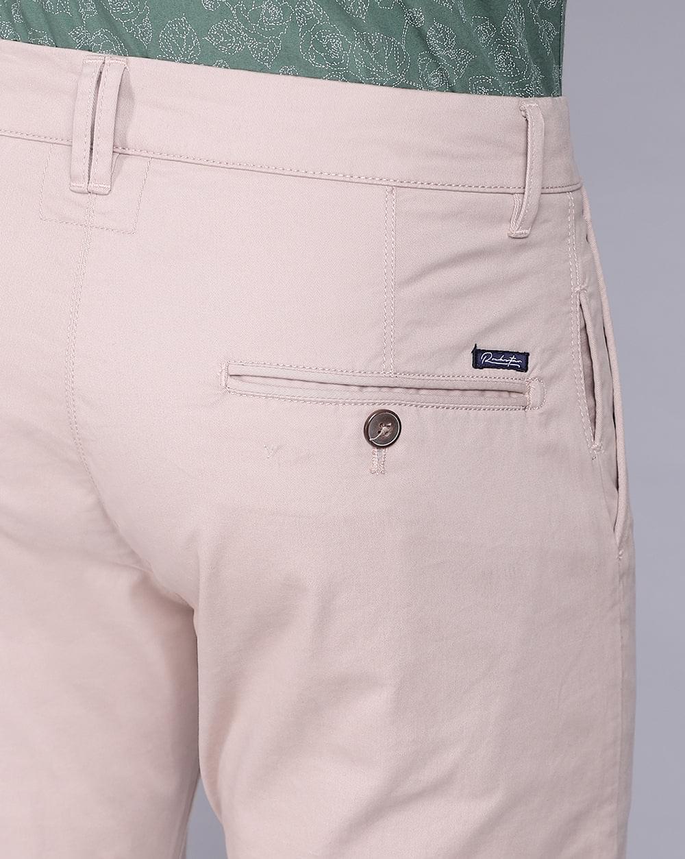 Ankle Fit Trouser-Beige