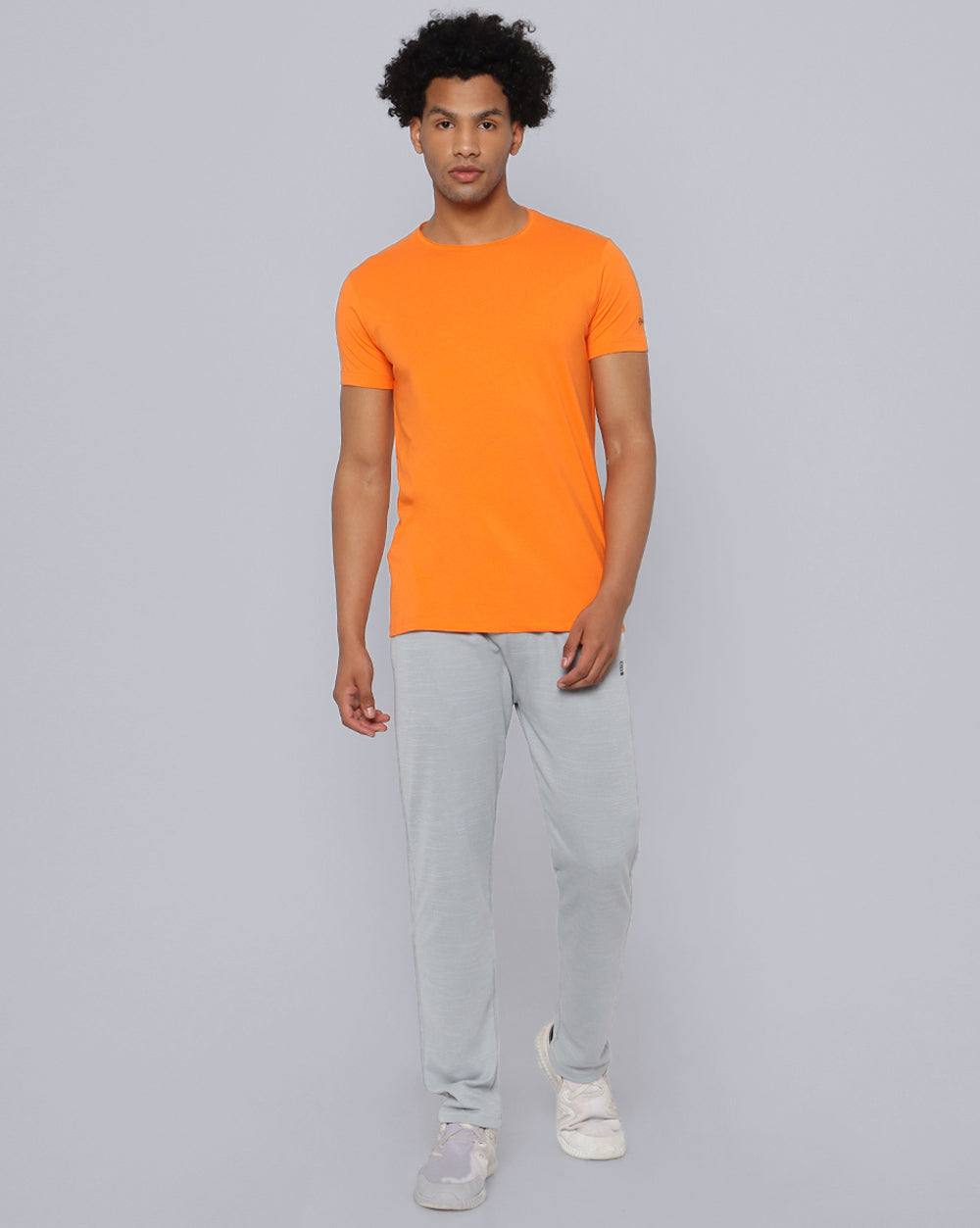 Crewneck Comfort Strech T-Shirt-Orange