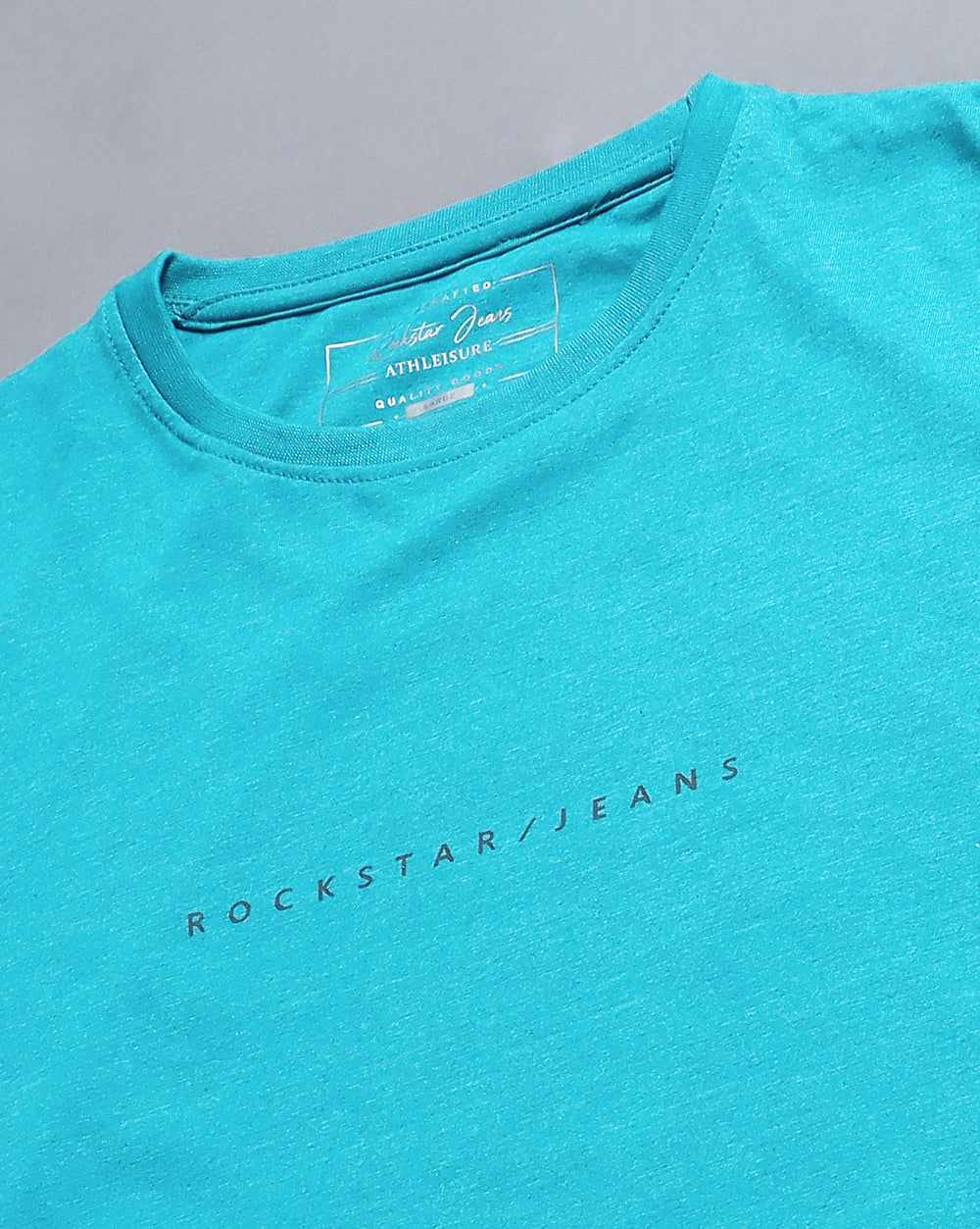 Crewneck Combo T-Shirt -Orange,Blue
