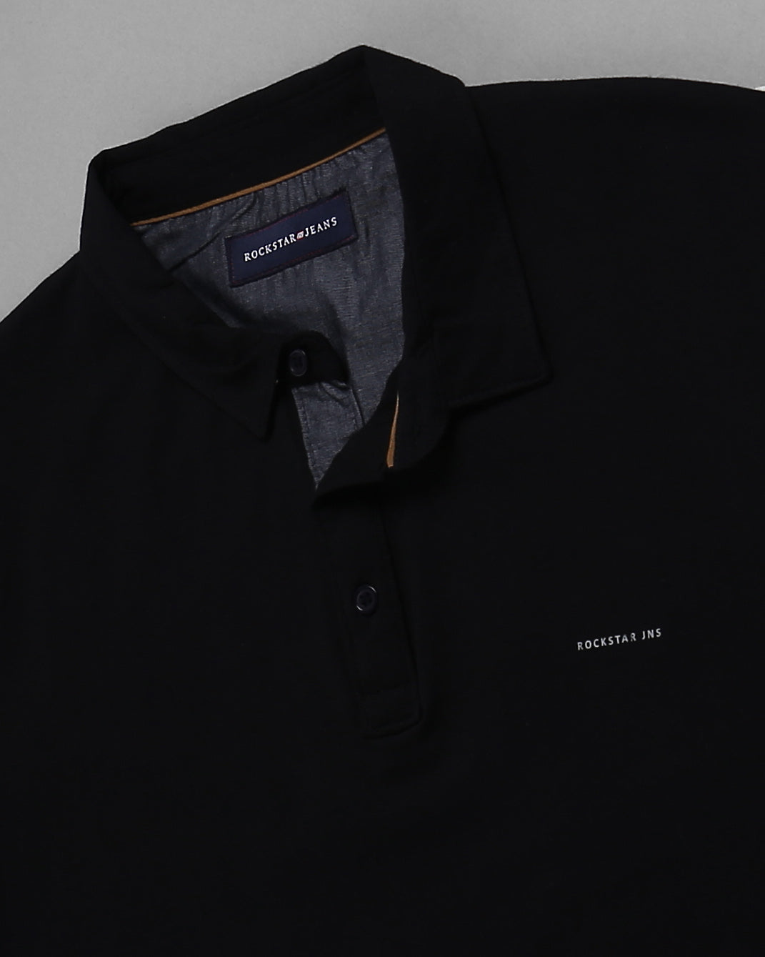 Slim Fit Strech Polo T-Shirt-Black