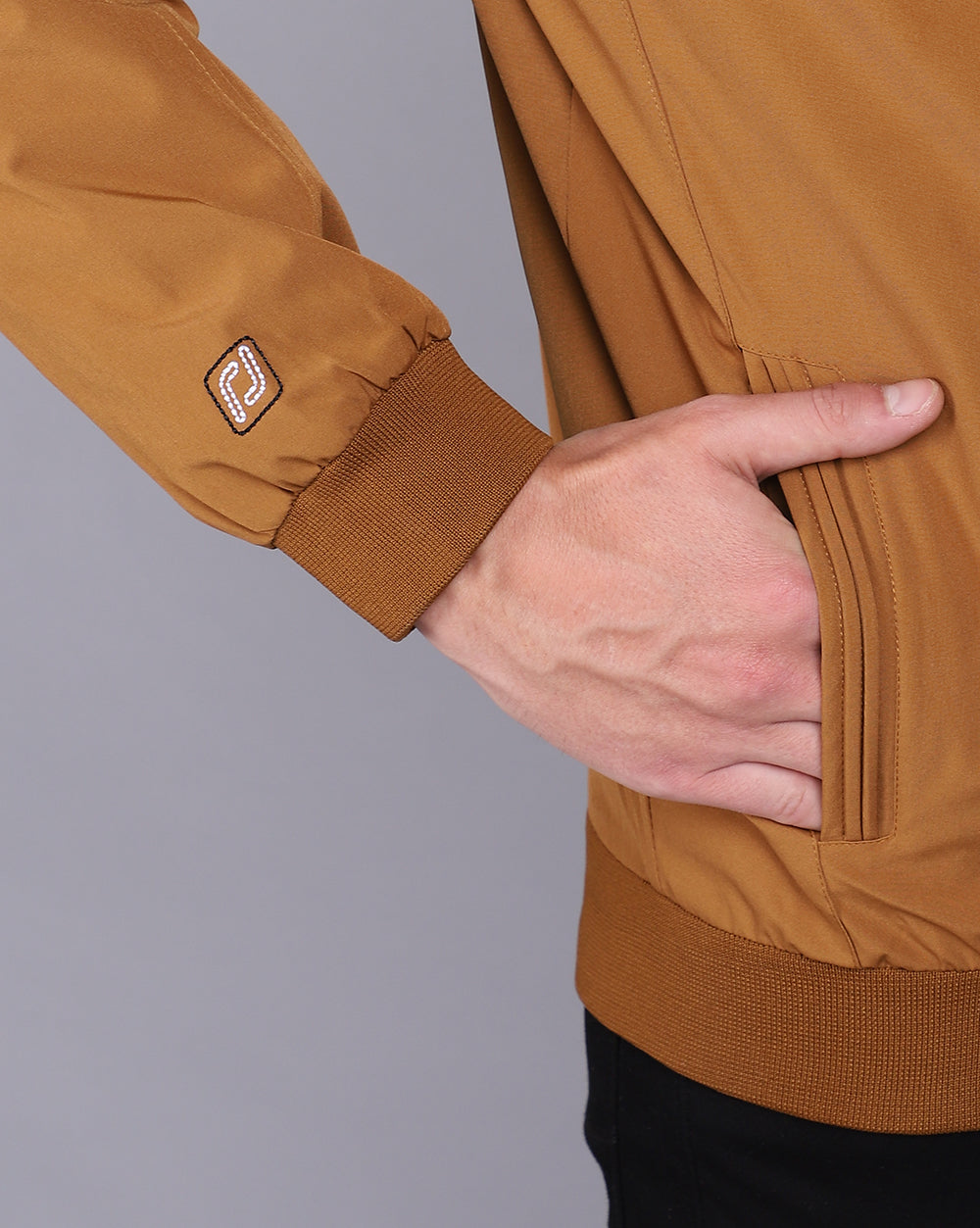 Solid Hooded Wind-Cheater-Copper