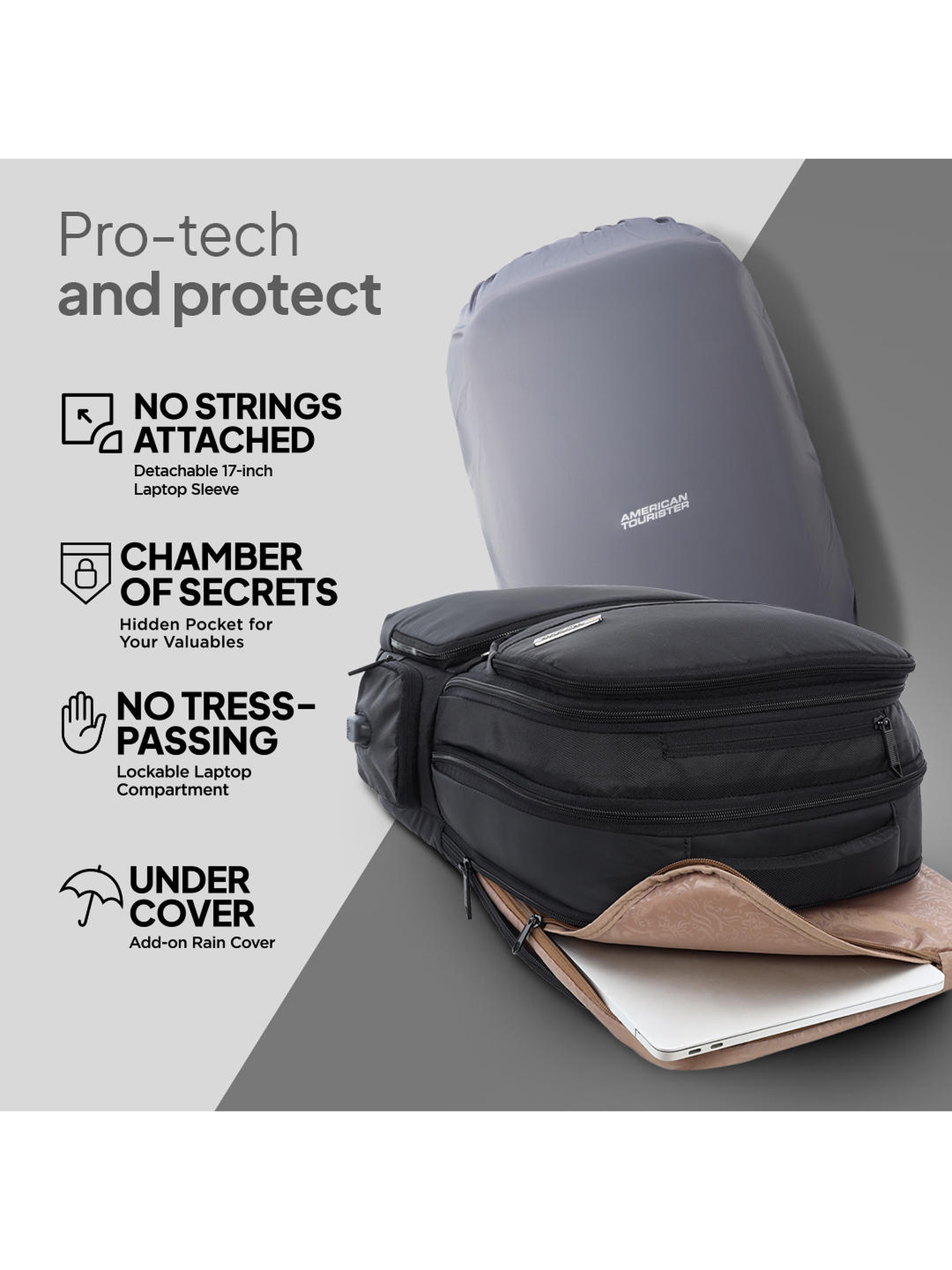 American Tourister SEGNO 2.0 2WAY Office Backpack Black