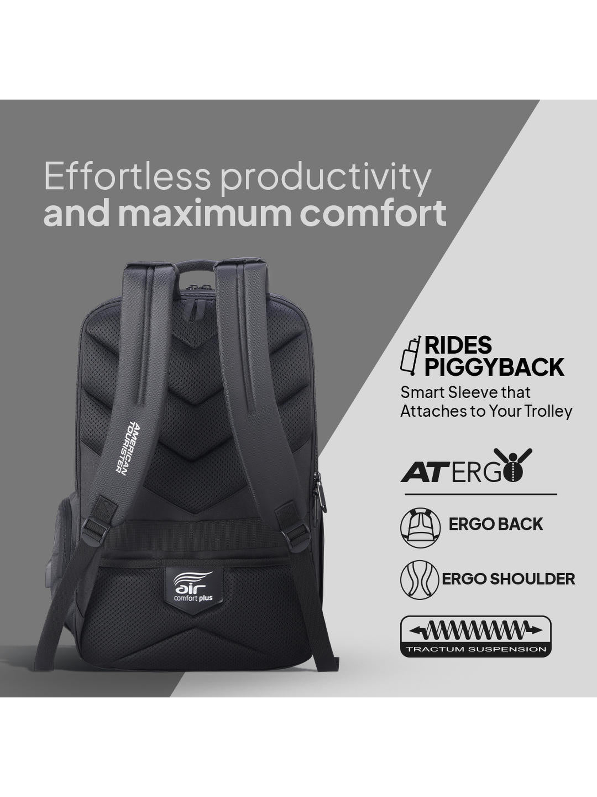 American Tourister SEGNO 2.0 2WAY Office Backpack Black