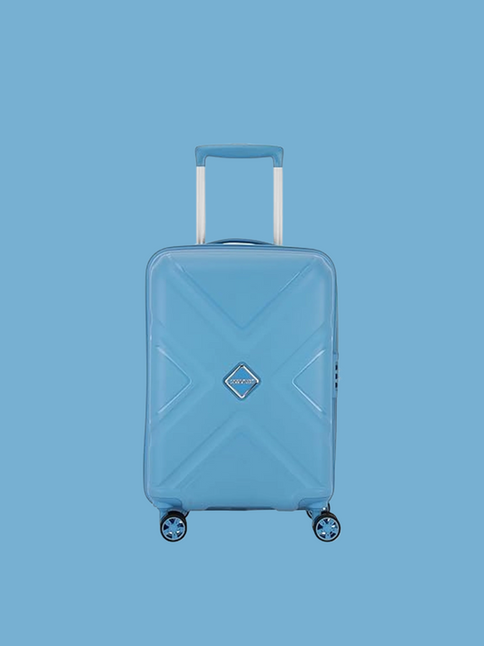 American Tourister Best Hard Case Carry On Luggage-Blue