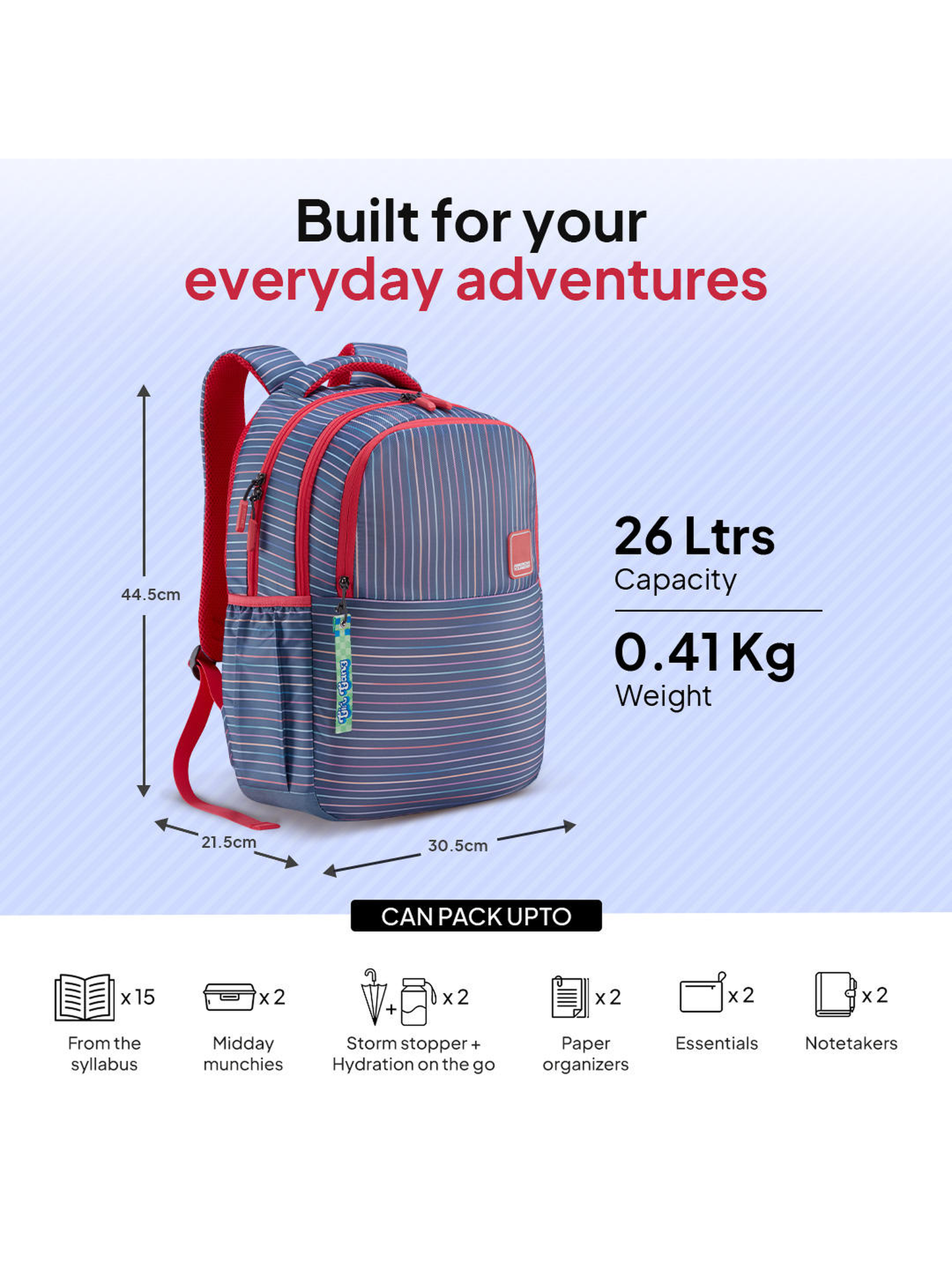 American Tourister MIA Grey Stylish Backpacks for Women