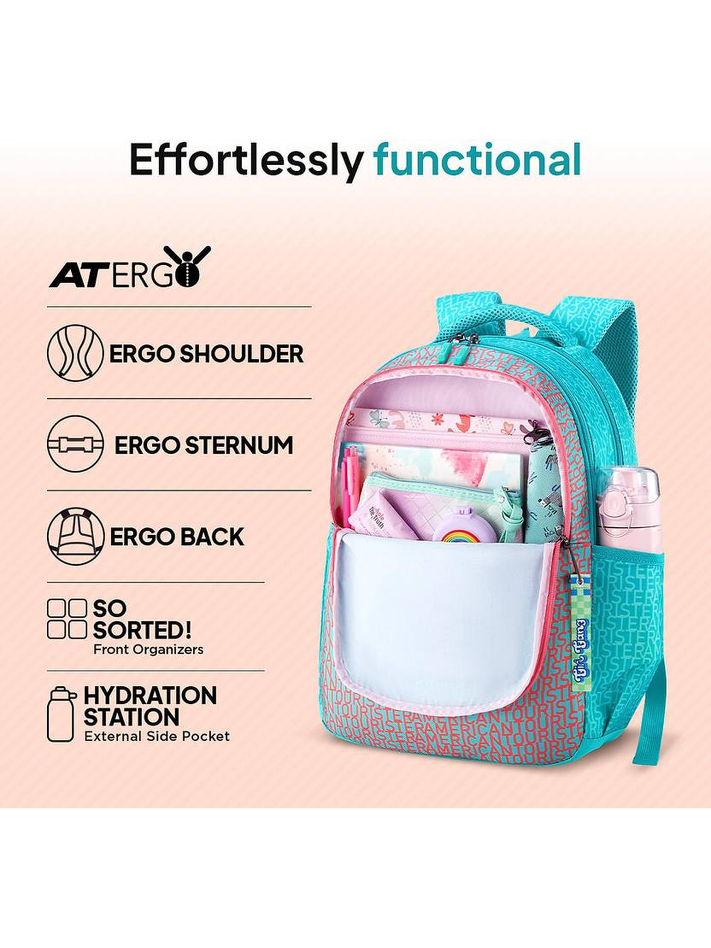 Mini Backpacks for Women American Tourister Turquoise