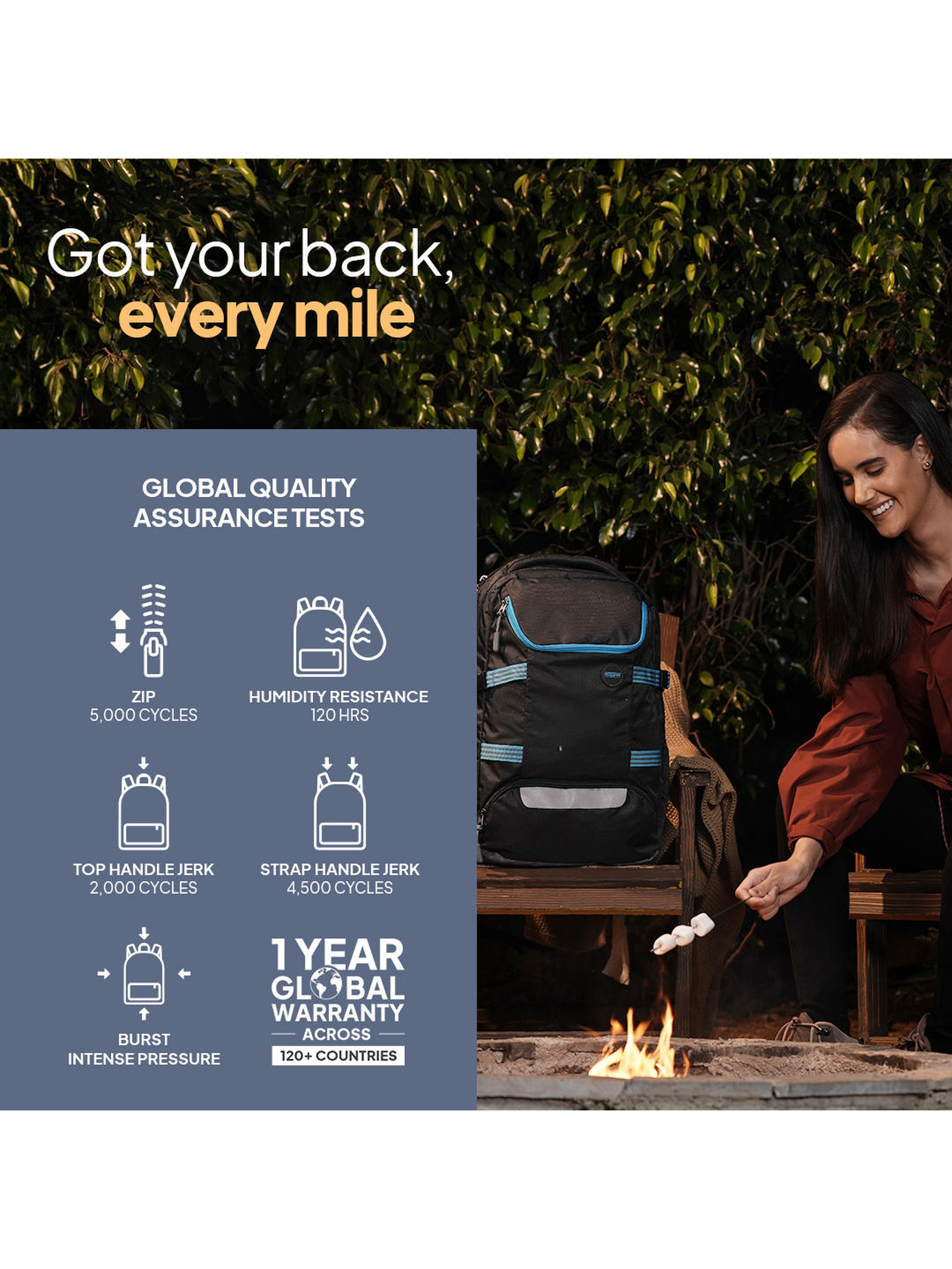 American Tourister MAGNA PACE Trekking Backpack Black