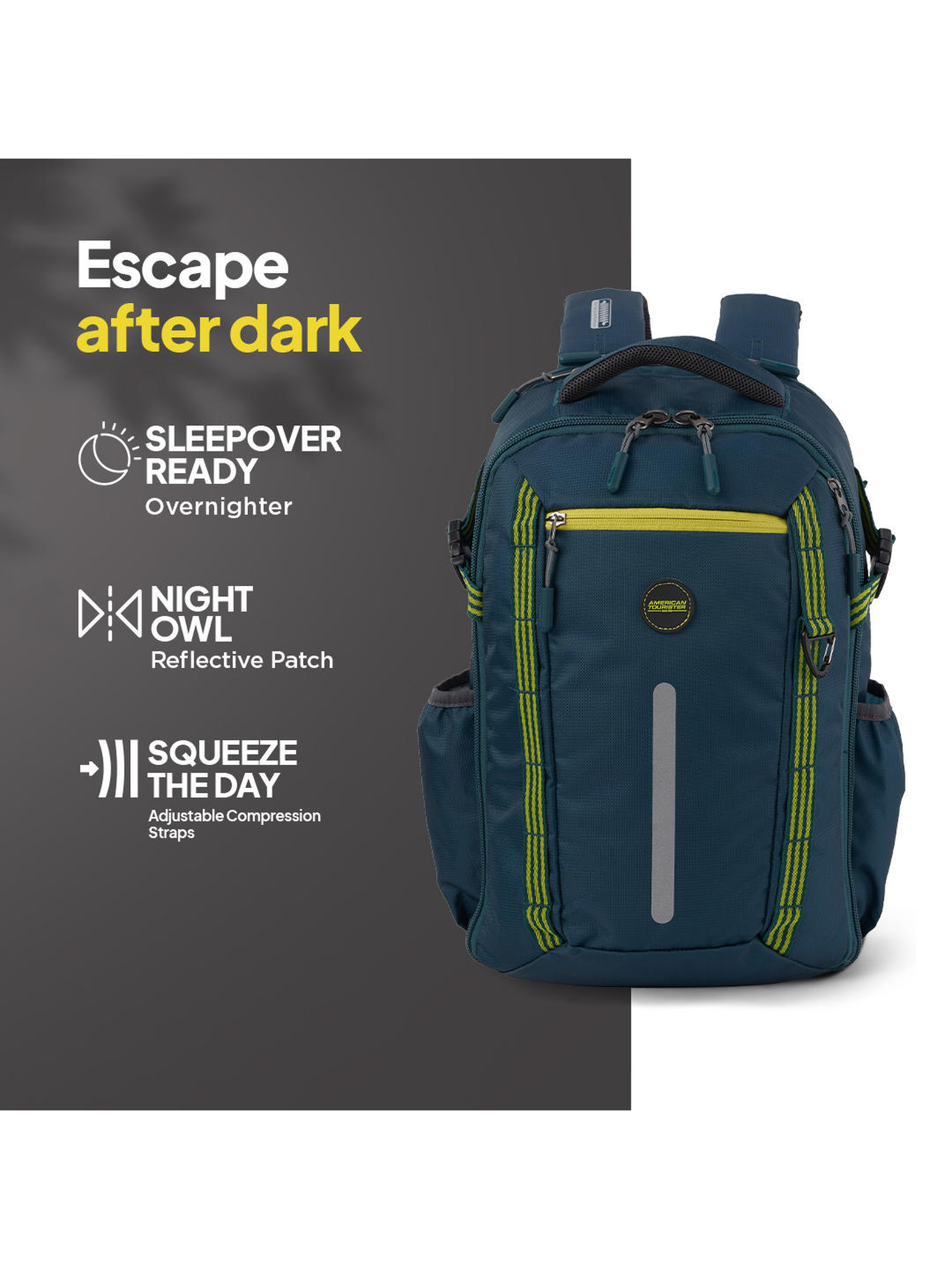 Teal American Tourister MAGNA Trekking Bag Waterproof