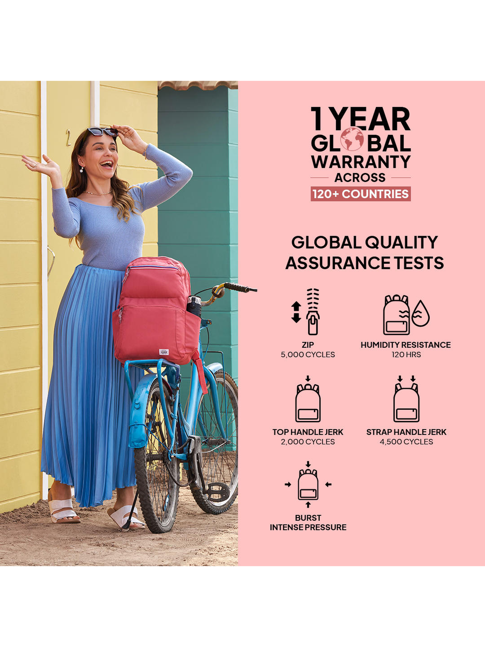 Best American Tourister BRAYDON Coral Laptop Backpack