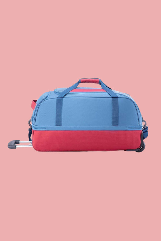 American Tourister COLE Blue&Red Duffle Bag with Wheels