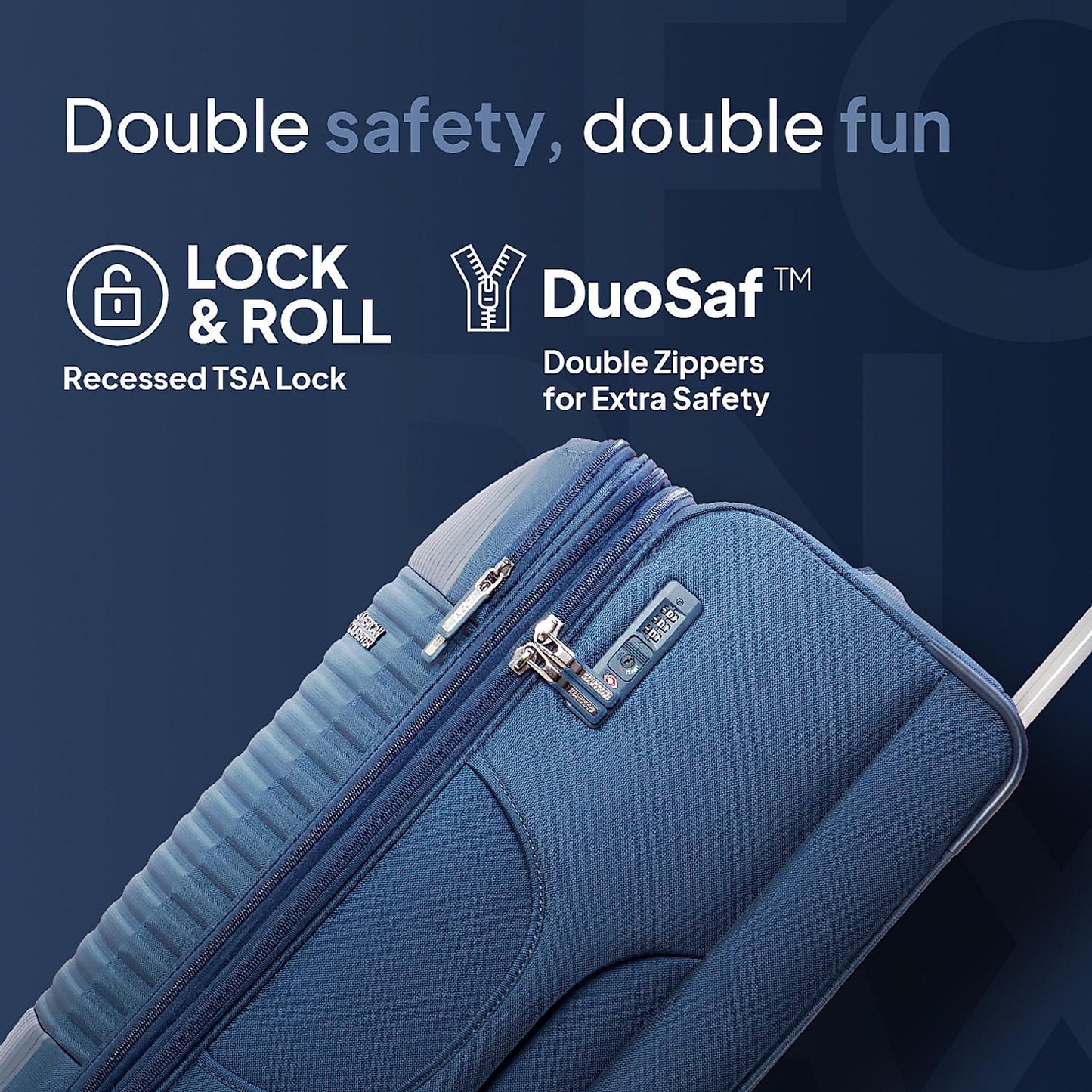 Stylish American Tourister Fornax Soft Trolley Black