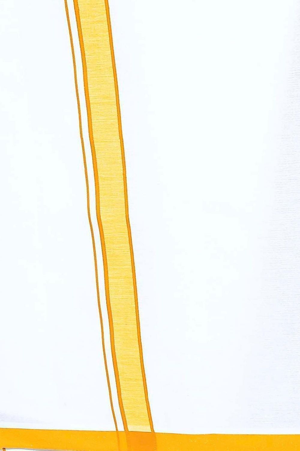 Traditional Yellow Dhoti Shirt for Men