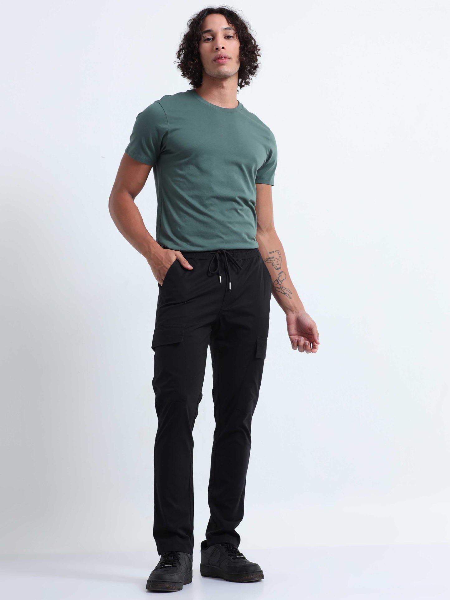Air Sense Black Cargo Pants