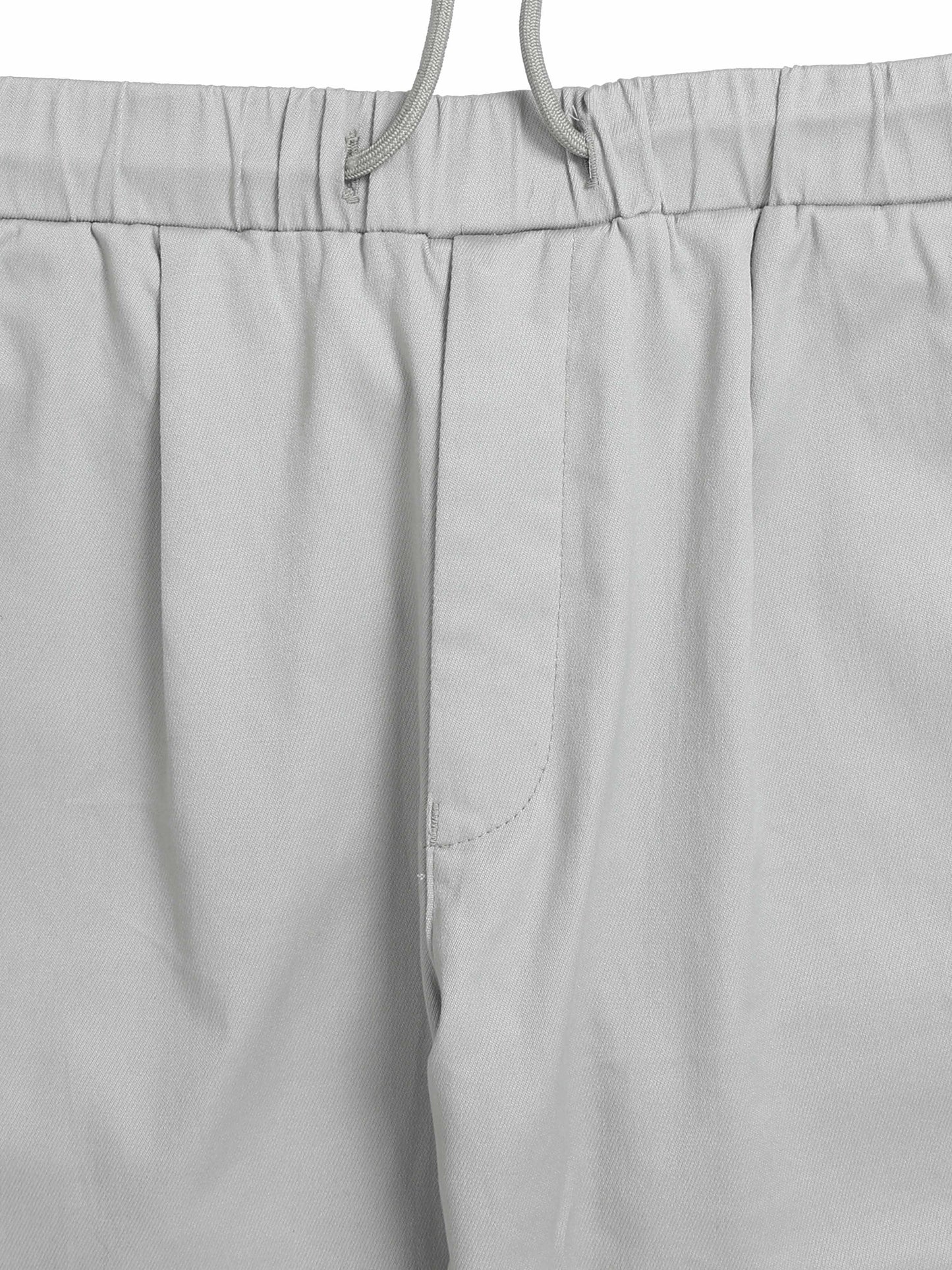 Rich Cotton Grey Flexi Waist Ankle Pant