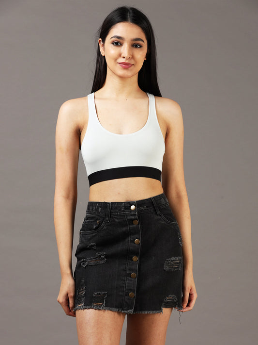 Women Shark Skin Sports Bralette