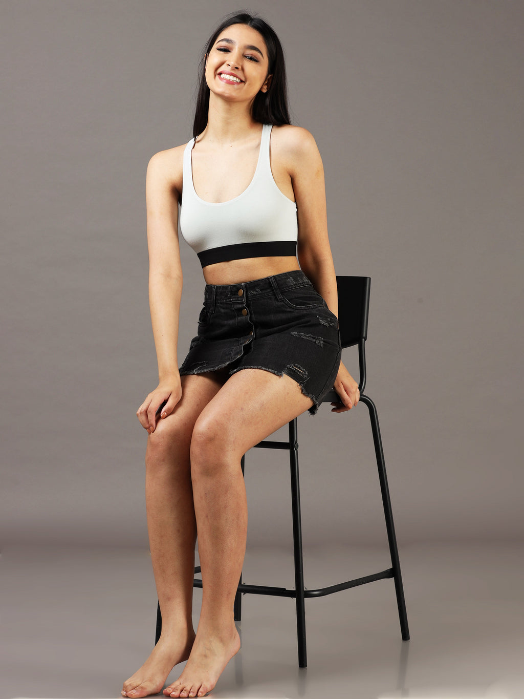 Women Shark Skin Sports Bralette