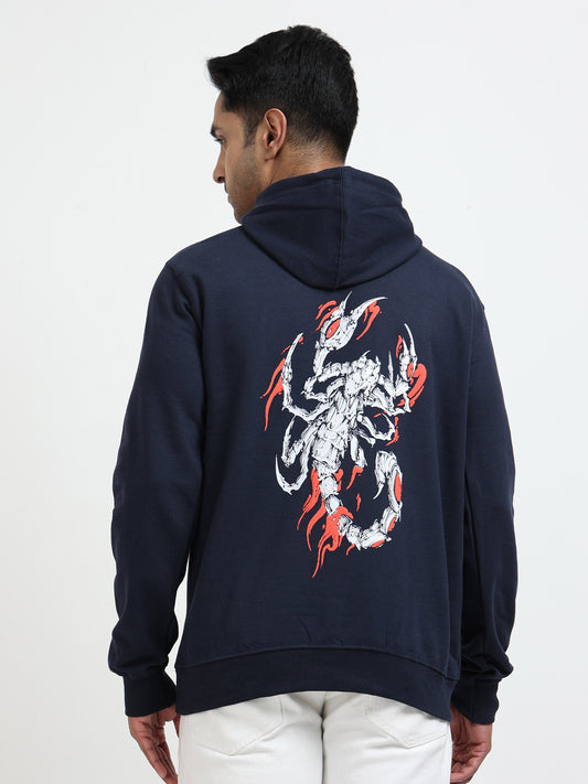 Navy Blue Hoodie Bio Wash Fleece
