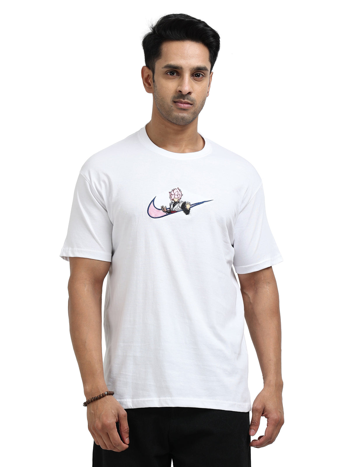 White Round Neck Bio Wash Single Jersey