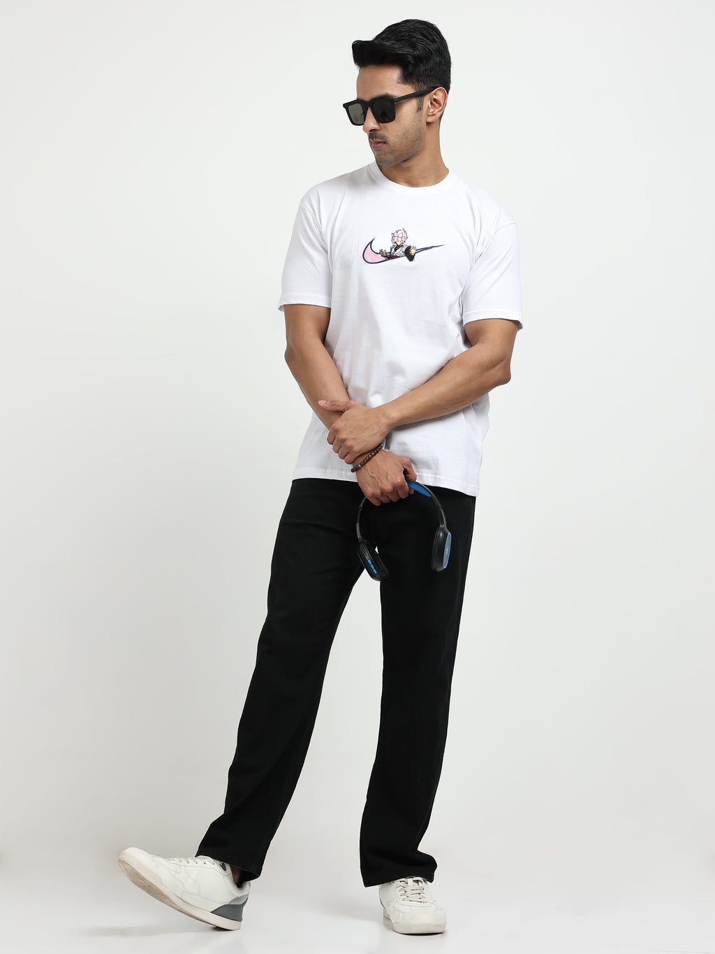 White Round Neck Bio Wash Single Jersey