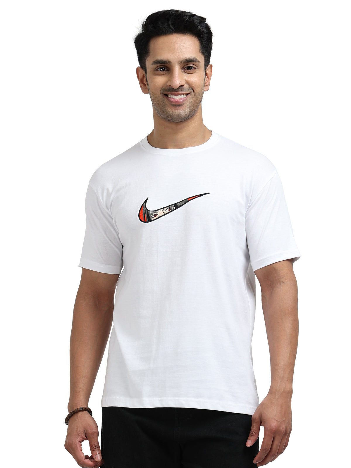 White Round Neck Bio Wash Single Jersey