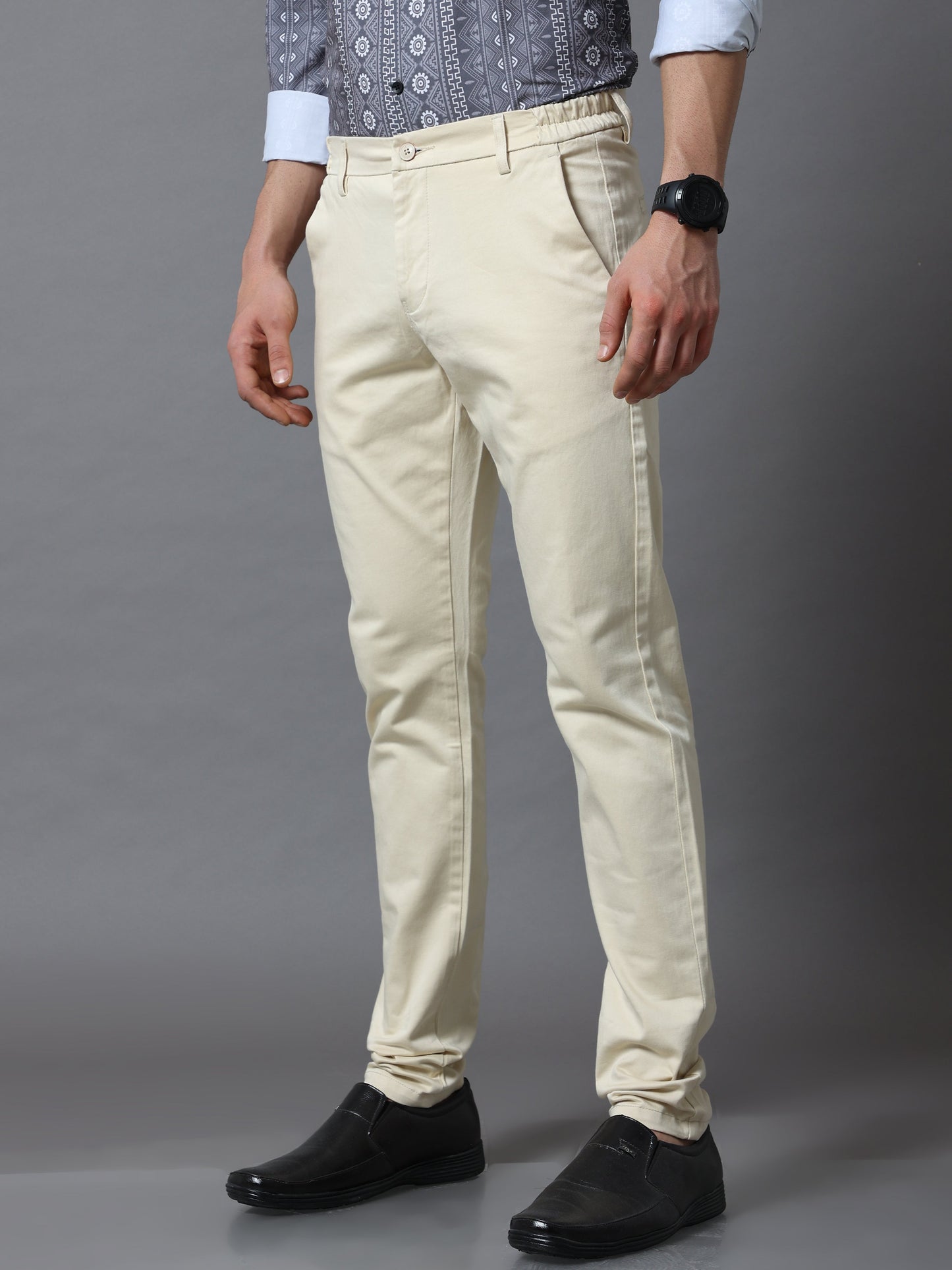 Flexi Waist Cream Trouser