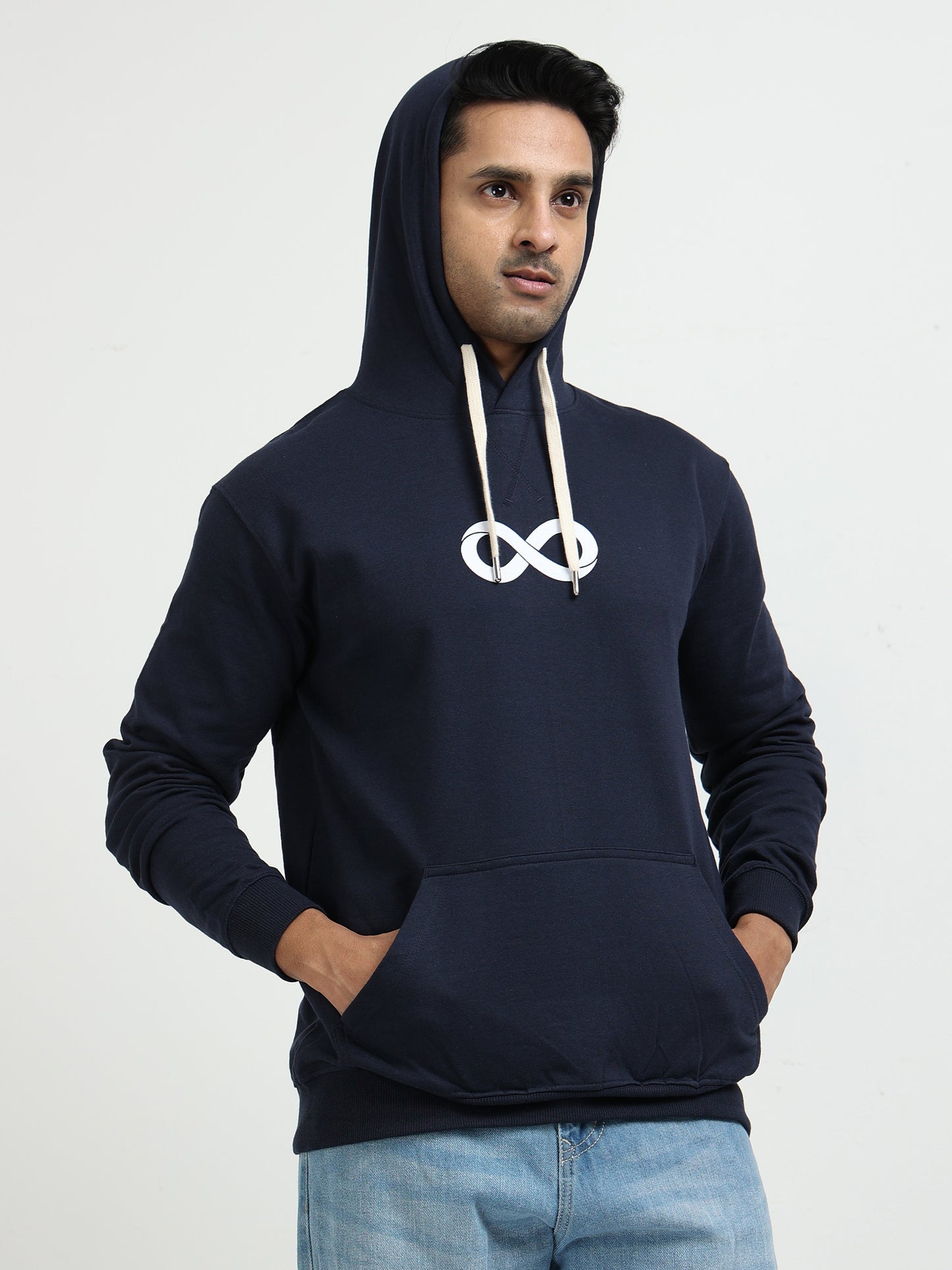 Navy Blue Hoodie Bio Wash Fleece