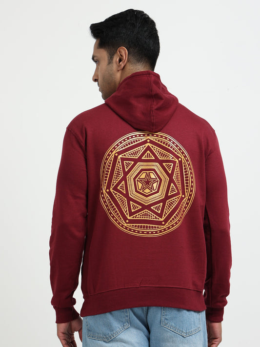 Maroon Hoodie Bio Wash Fleece