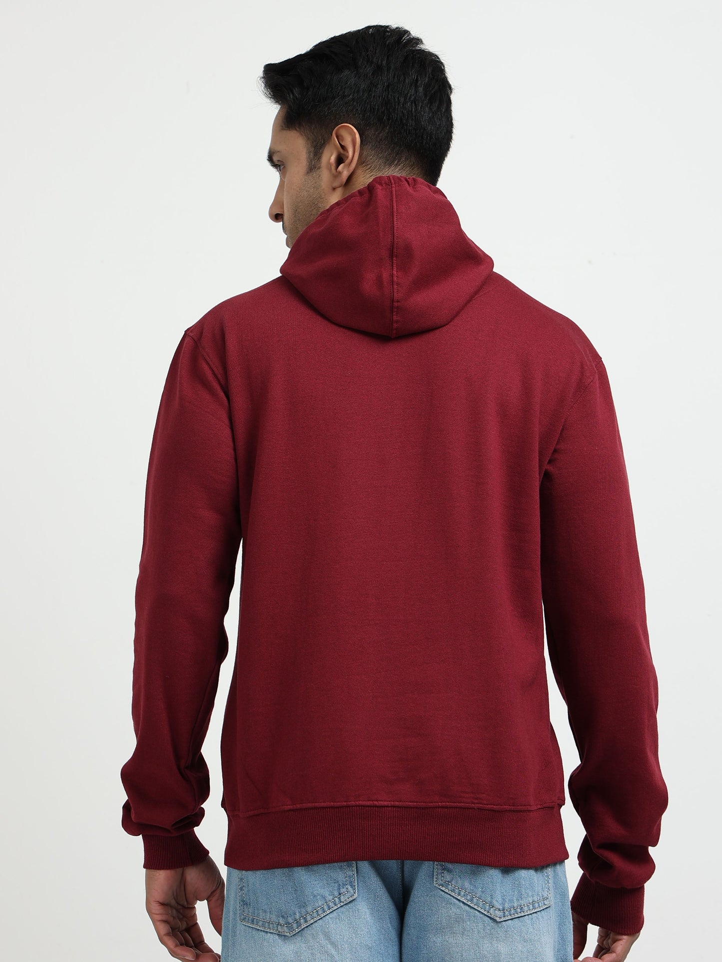 Maroon Hoodie Bio Wash Fleece