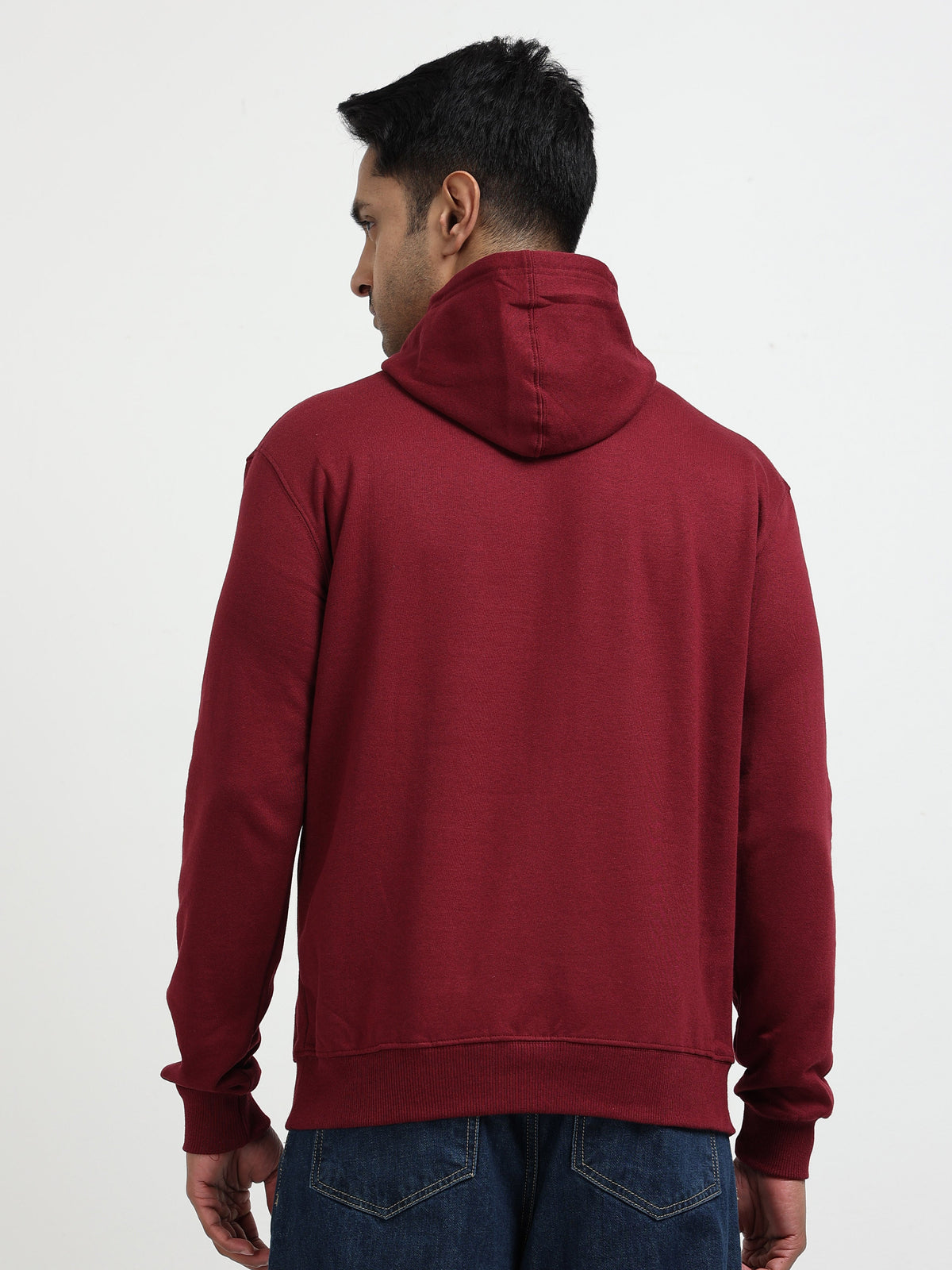 Maroon Hoodie Bio Wash Fleece