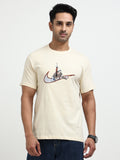 White Round Neck T-Shirt - 100% Cotton Bio Wash