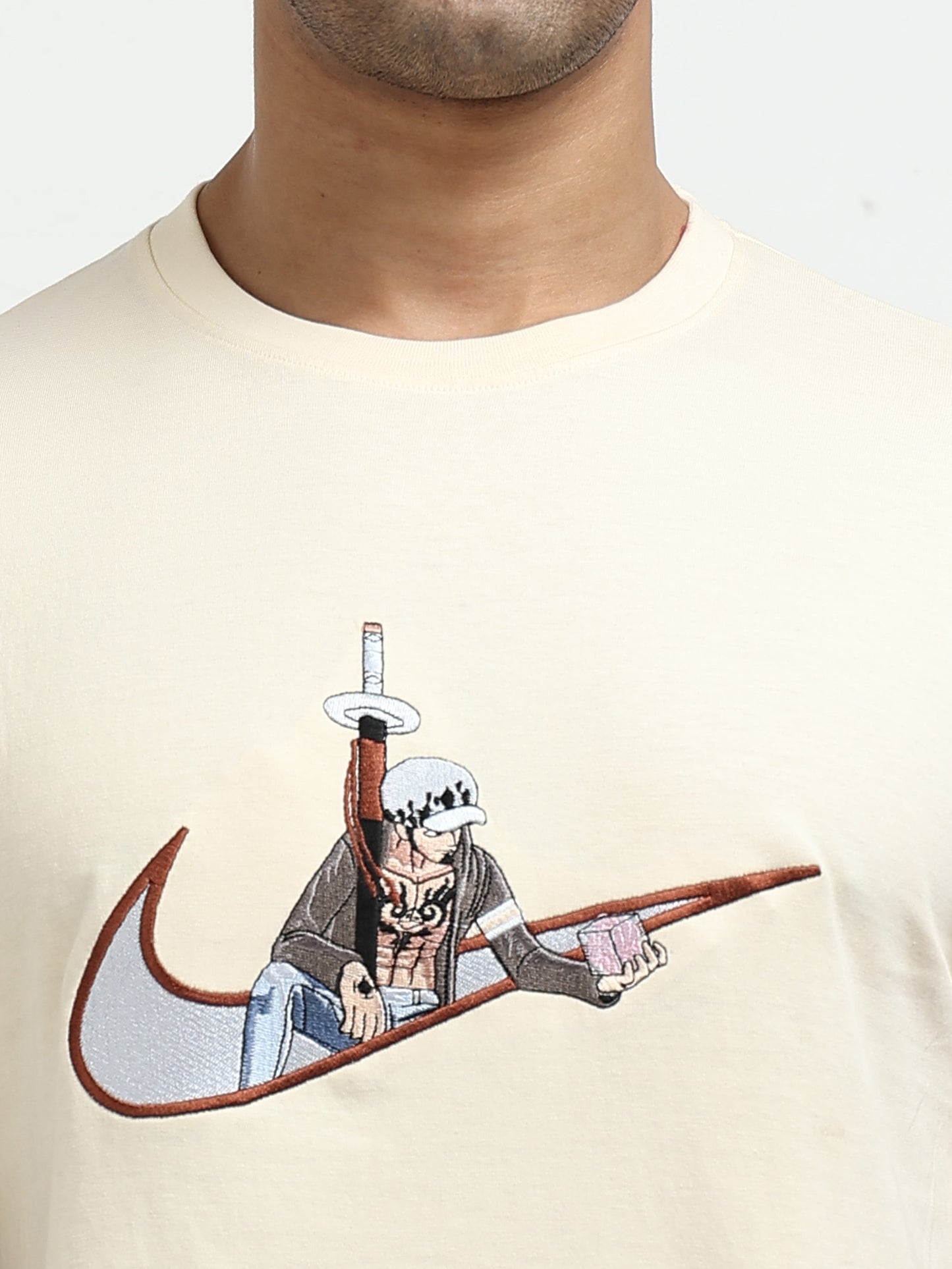 White Round Neck T-Shirt - 100% Cotton Bio Wash