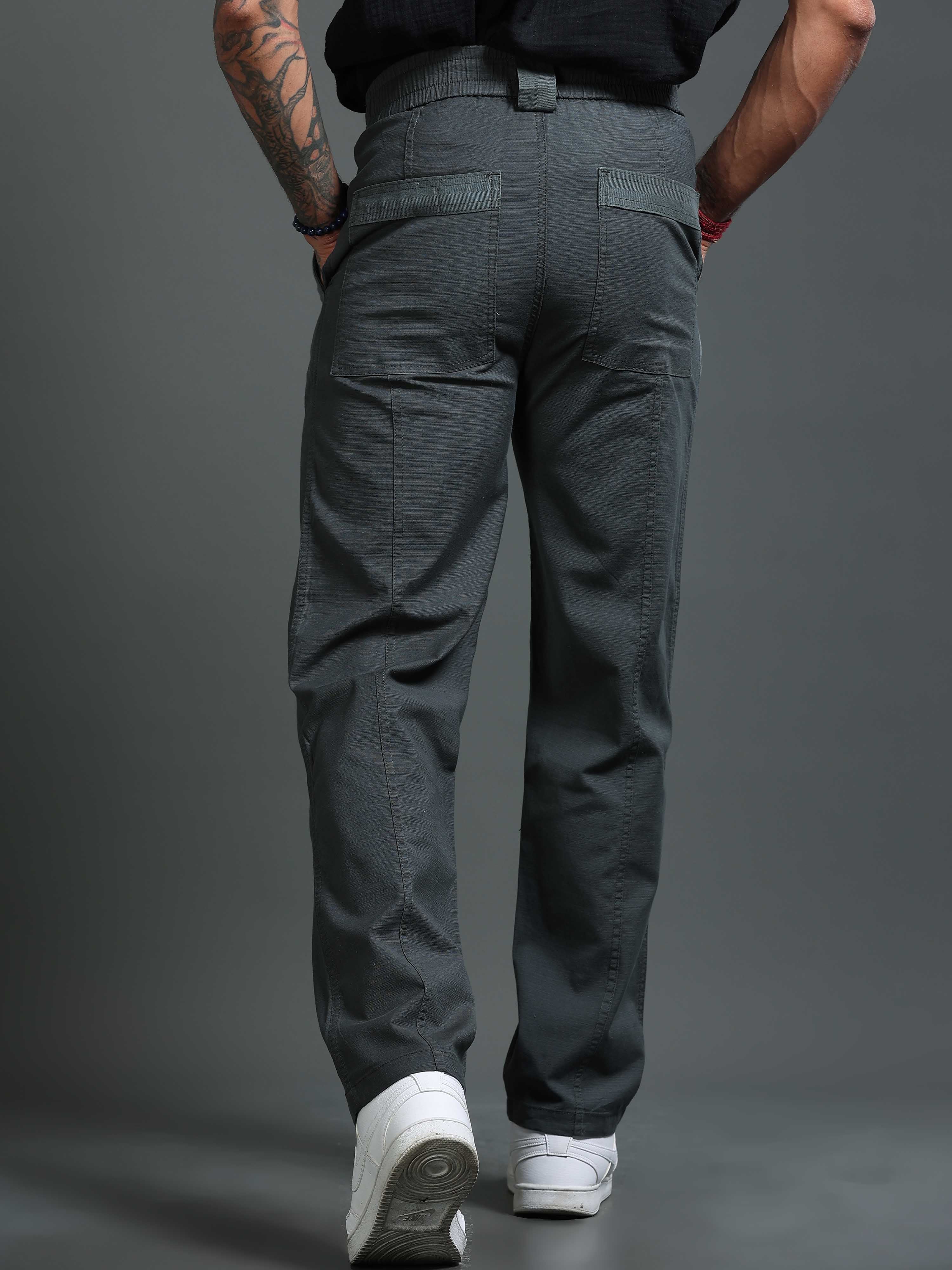 Lucent Straight Fit Trouser In Sage Green