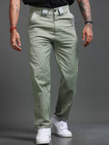 Lucent Straight Fit Trouser In Olive