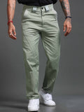 Lucent Straight Fit Trouser In Olive