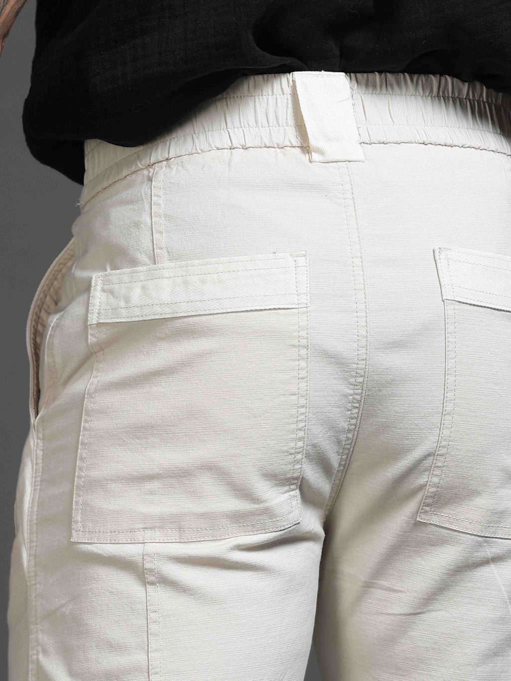 Lucent Straight Fit Trouser In Cream