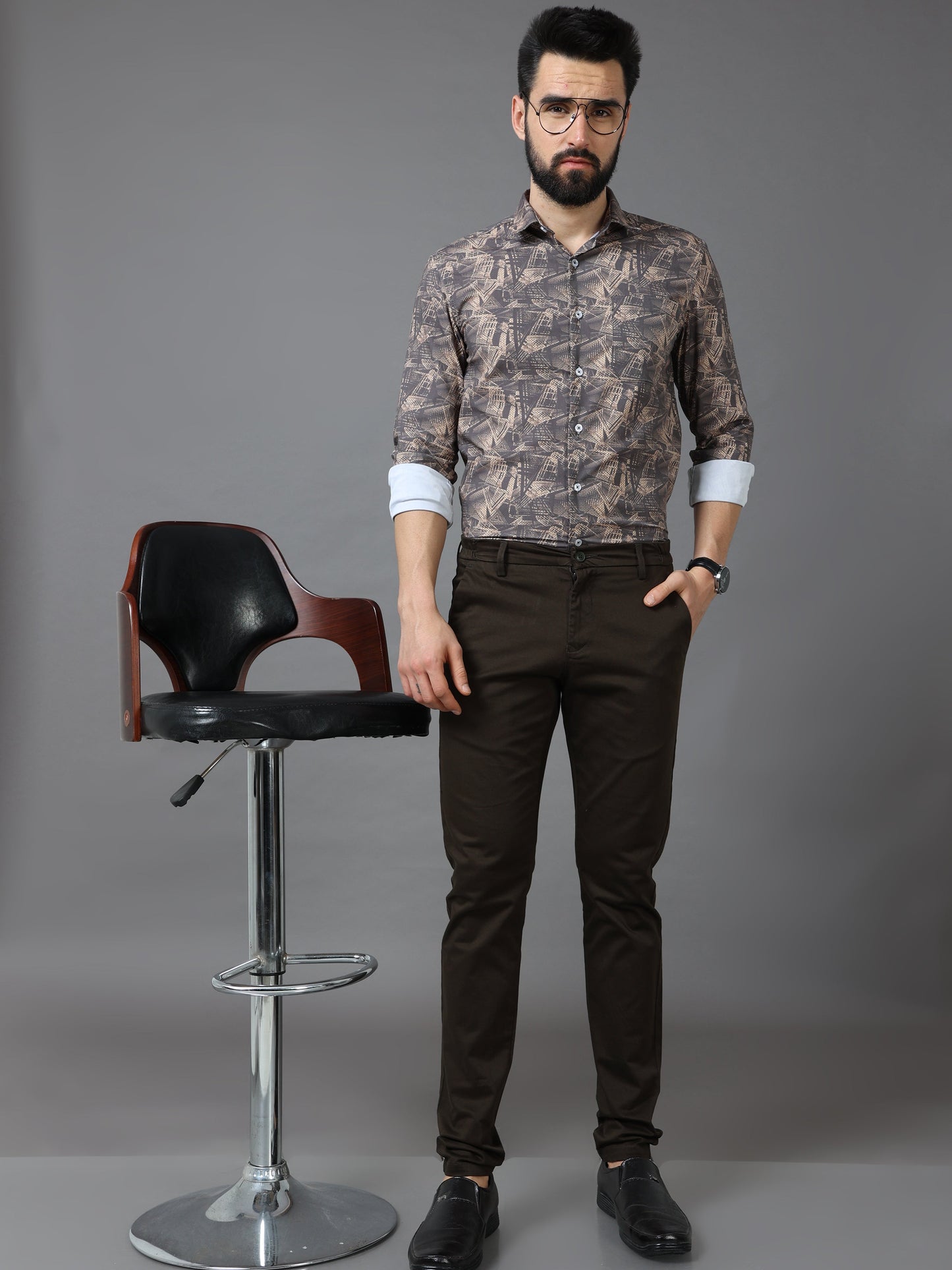 Flexi Waist Dark Olive Trouser