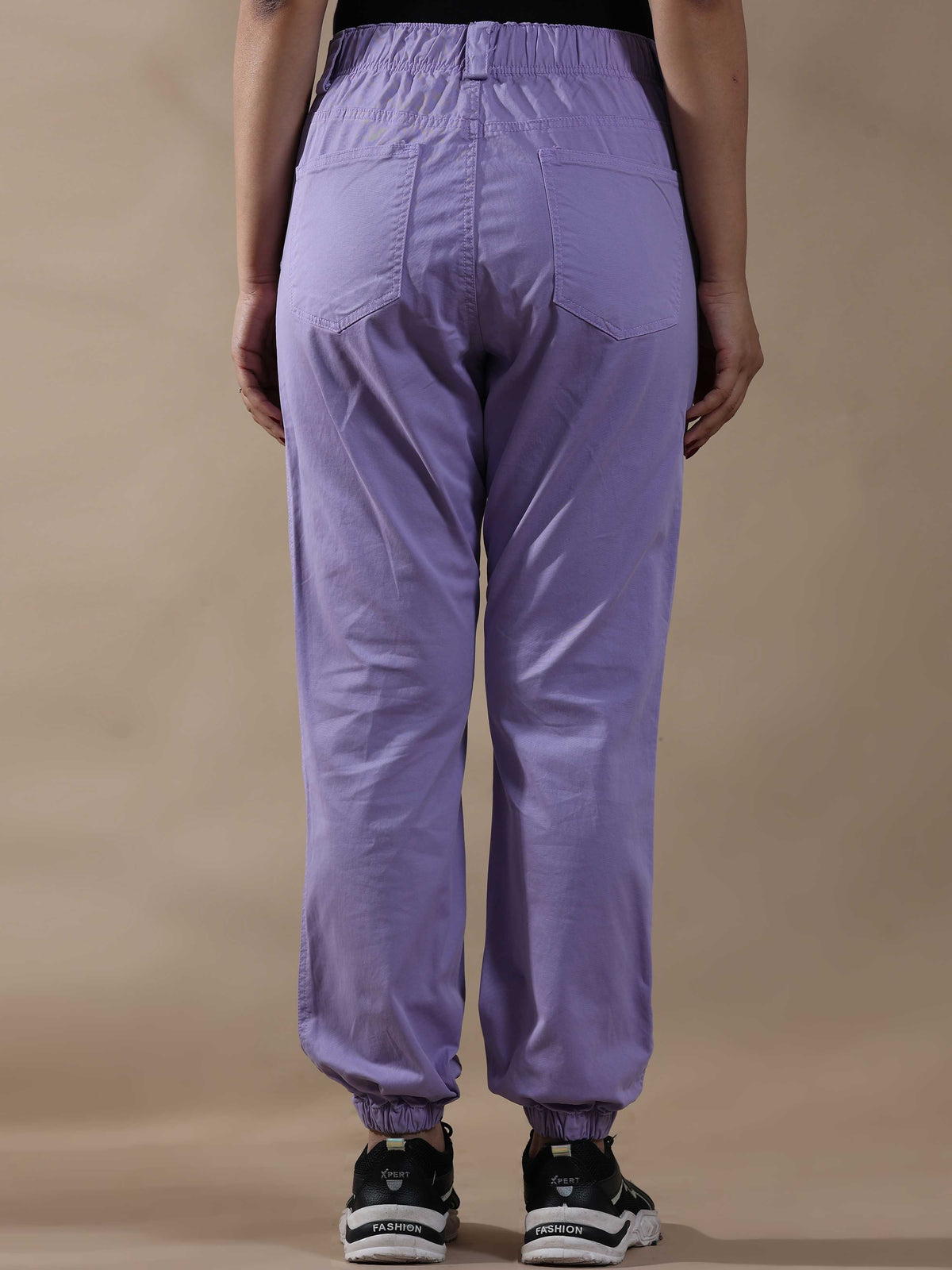 Women Vintage Lilac Jogger Pants