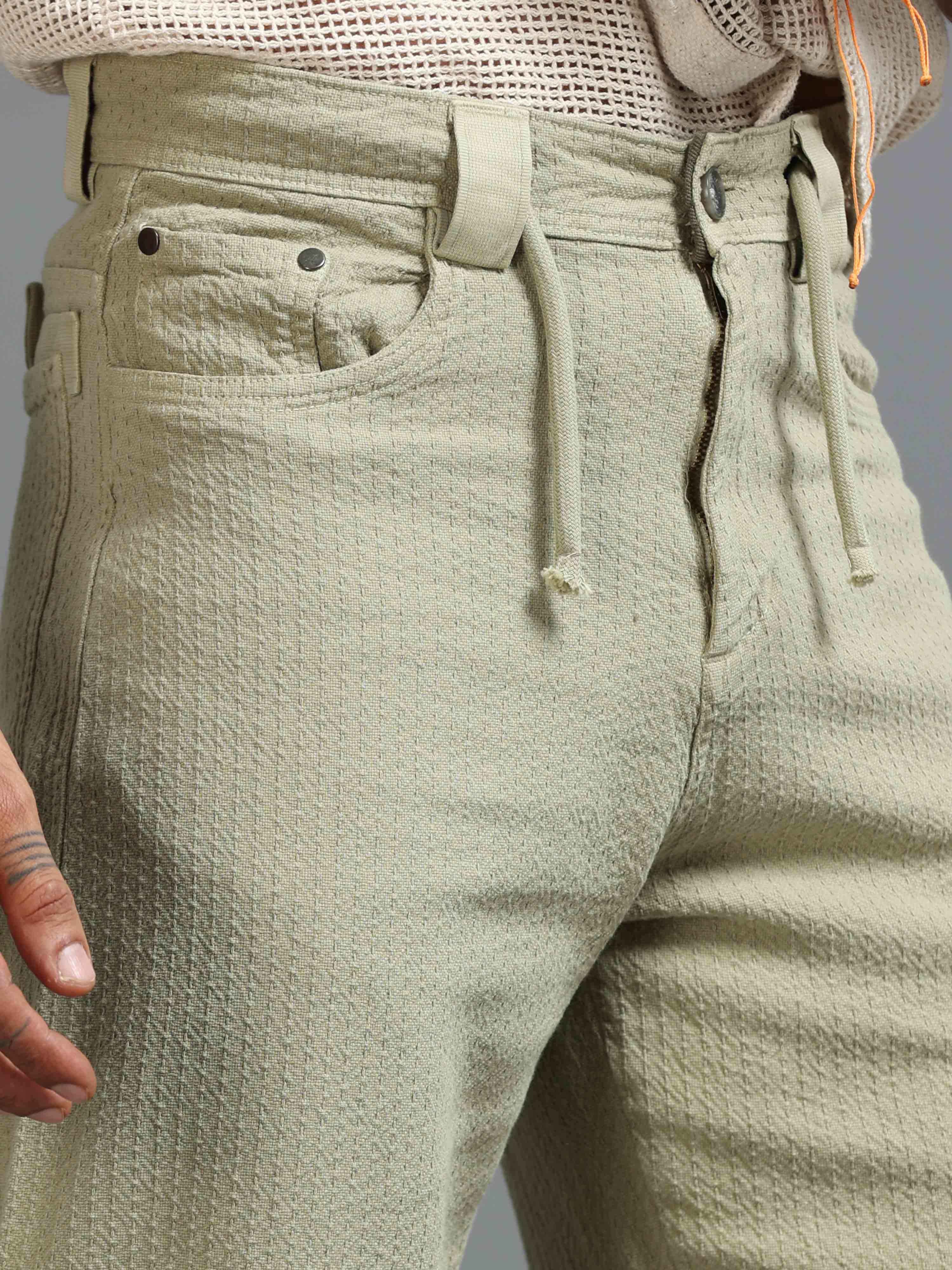 Weavon Relaxed Trouser In Pistachio