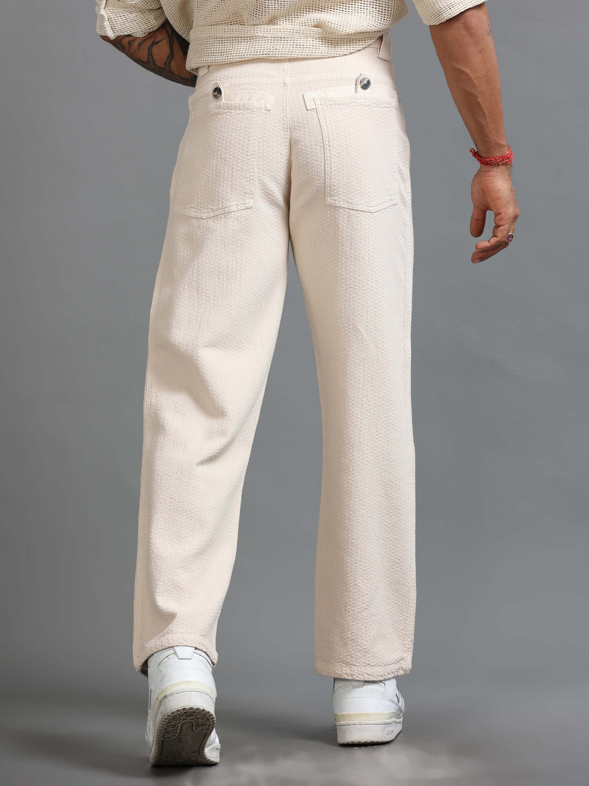 Weavon Relaxed Trouser In Cream