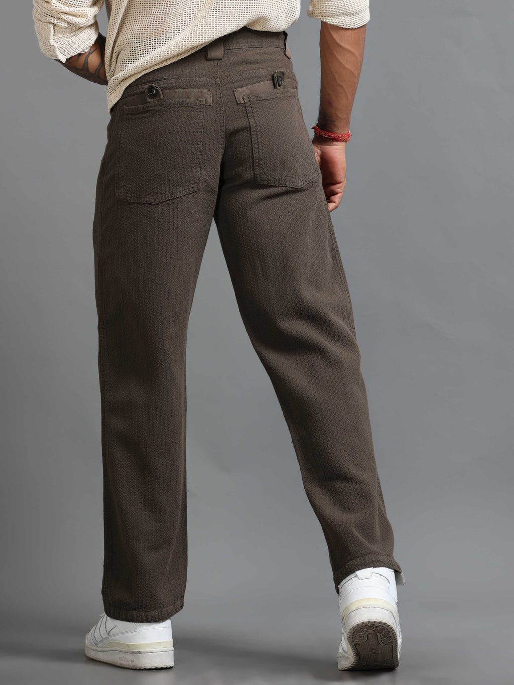 Weavon Relaxed Trouser In Brown