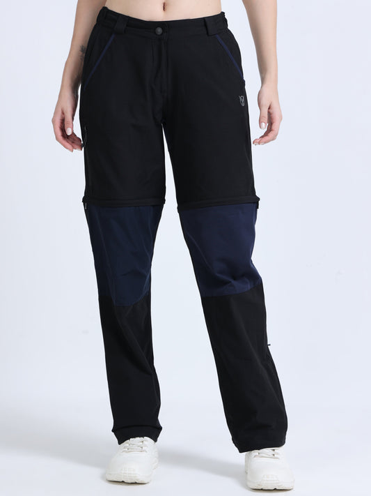 Black Detachable “Convertible” Camper Pants
for Women